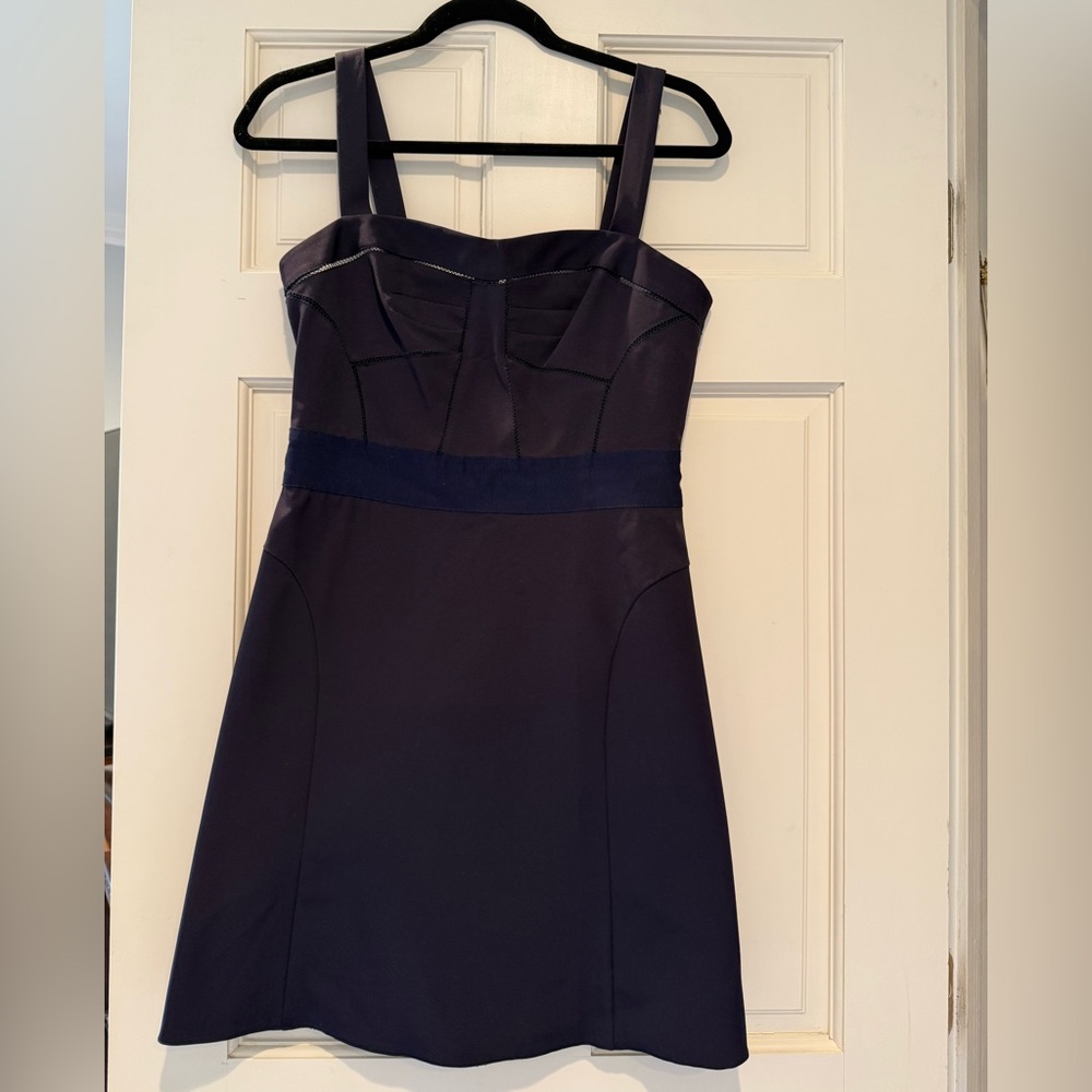 Tori Burch Navy A-Line Evening Dress